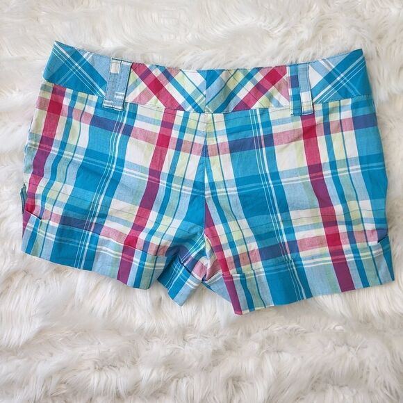 BUGLE BOY FOR HER SHORTS MID RISE PLID SIZE MEDIUM - Picture 2 of 4